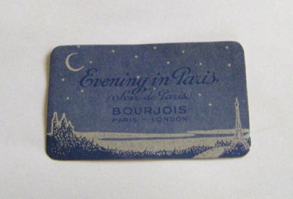 Evening in Paris perfume card
