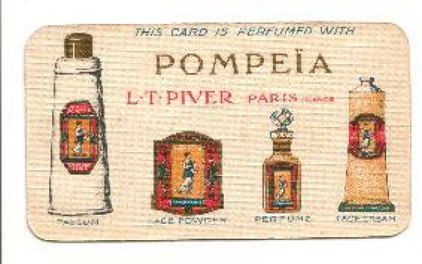 L T Piver - Pompeia Perfume Card