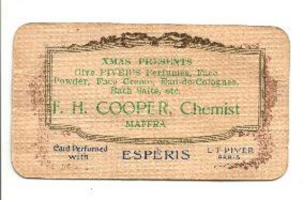 Cooper Chemist Maffra perfumed with Esperis by L T Piver